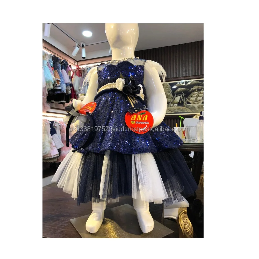 Kids Fancy Dress Baby Girls Wedding 