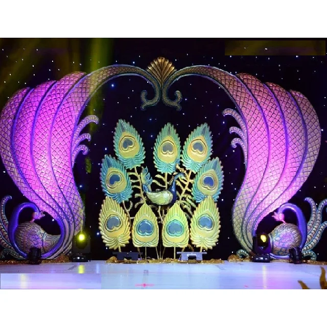 peacock stage decoration