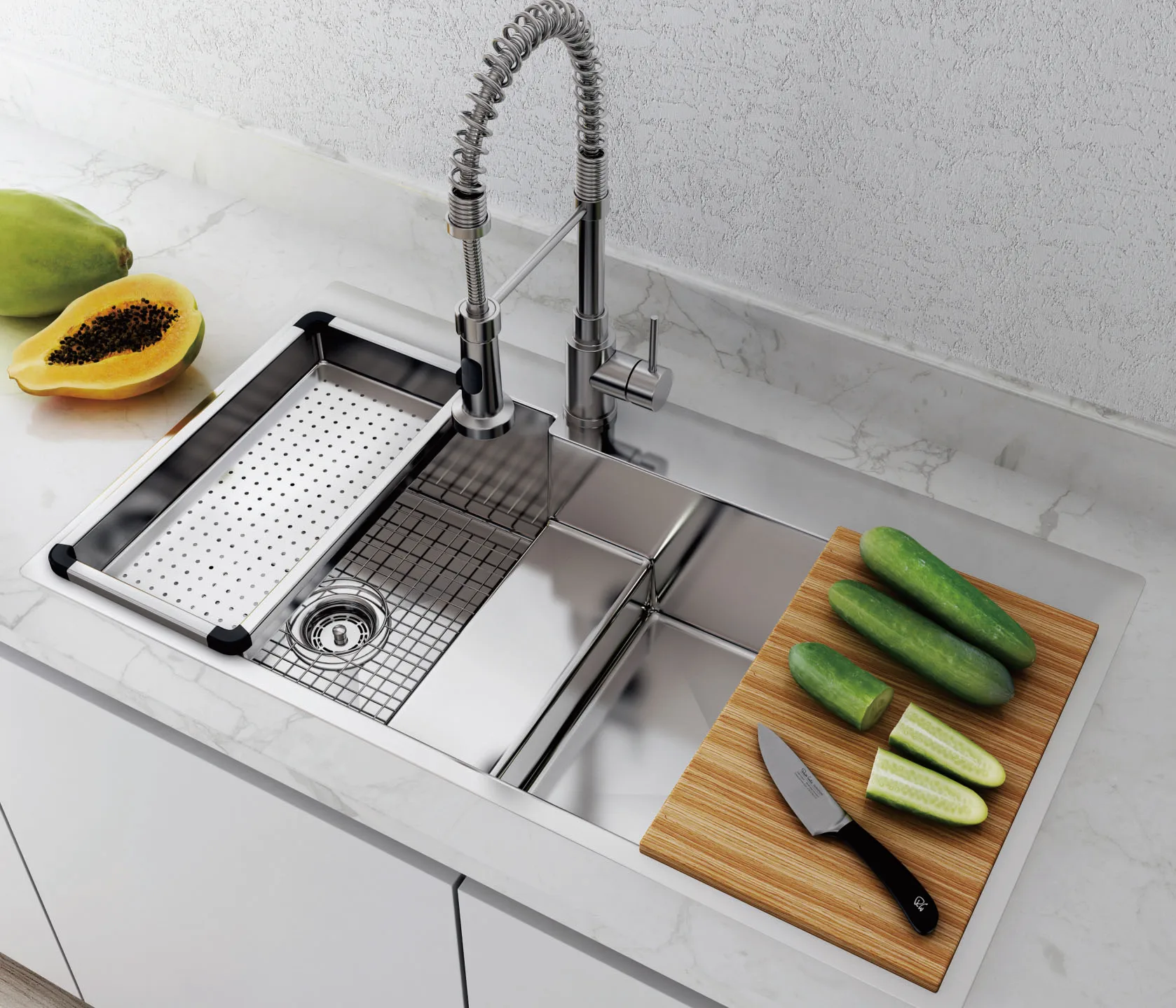 Sinks Protector Stainless Steel Kitchen Bottom Protector Grid