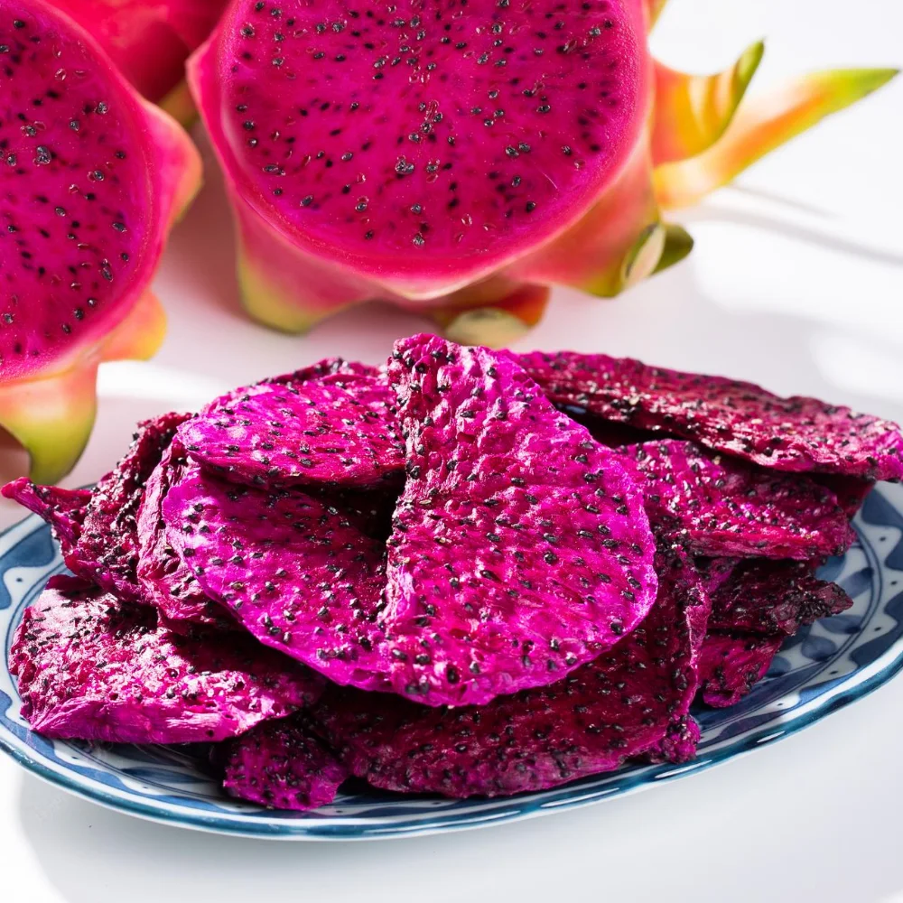 Dried Crispy Dragon Fruit Vietnam Red/white Pitaya Best Price For