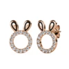 Brass With 18k Rose Gold Plated Luxury Brand Inspired Earrings