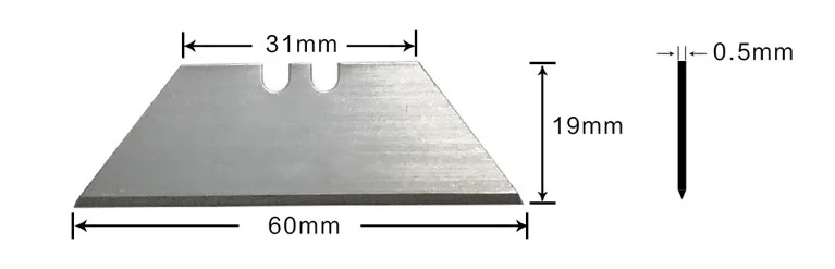 trapezoid blade