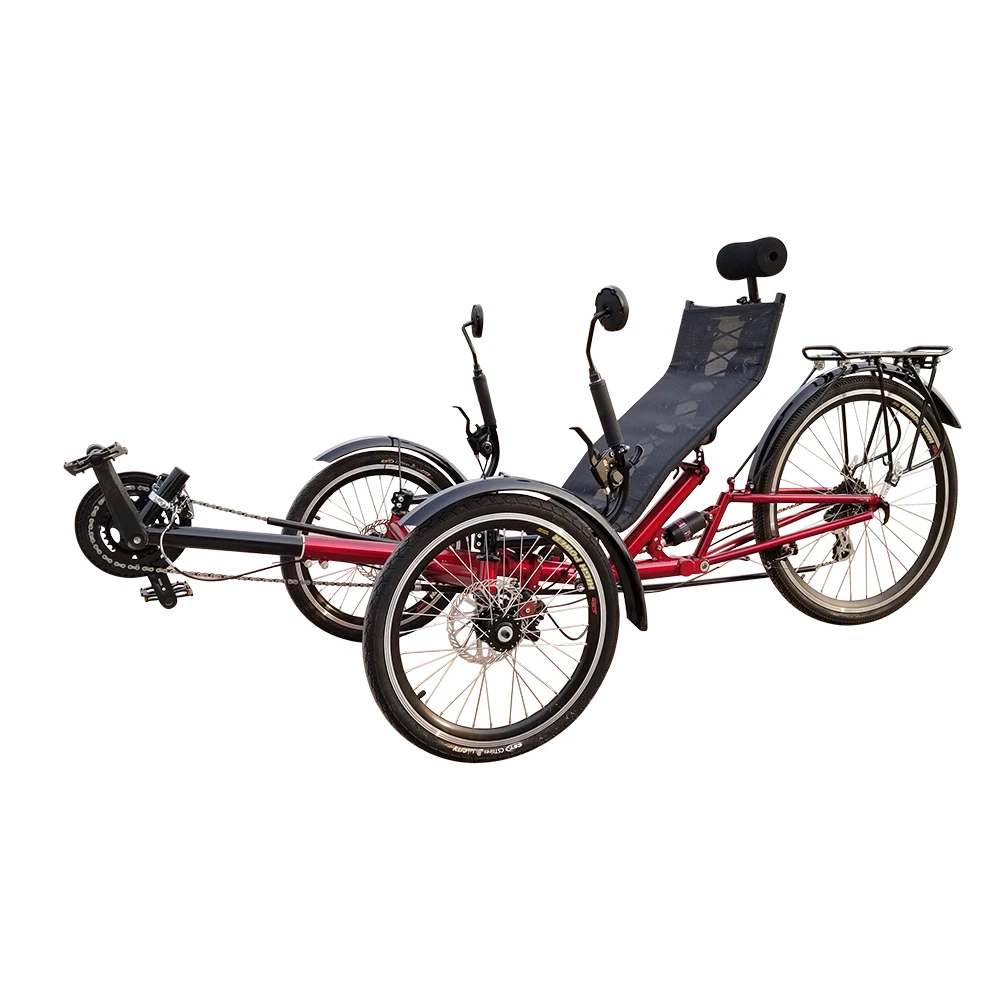 2025 Free Shipping Outdoor Leisure Holiday Adult Pedal Wheel Bicycle  Recumbent Tricycle for Disabled People
