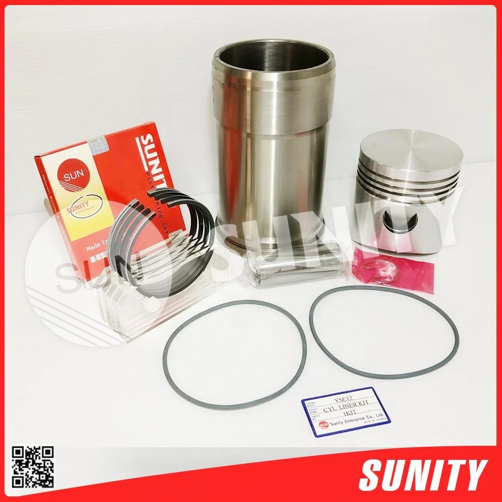 TAIWAN SUNITY Quality Assured YSE12 Piston Pin Clips Rings Liner with O-ring for yanmar Diesel Inboard
