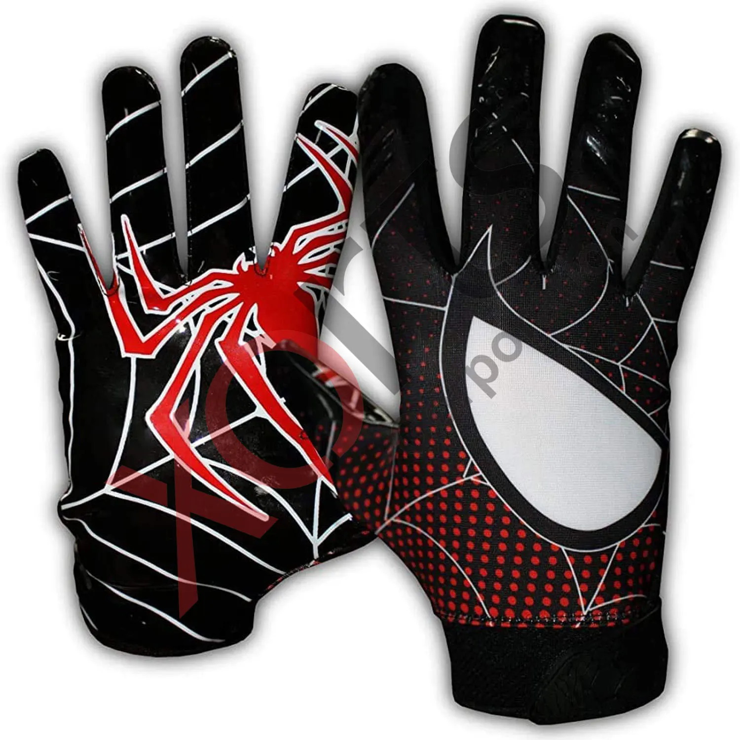 Футбольные перчатки дизайн паука Американский Футбол Приемник Перчатки