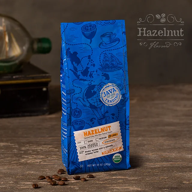 Nutty Aroma And A Smooth Creamy Body JTB Organic Hazelnut Roasted Coffee Premium Quality