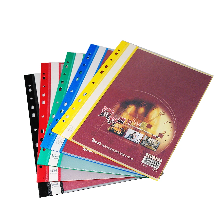 Presentation Spine Display Folder Folio Book x12 Premier A4 10 Pocket 20 View 
