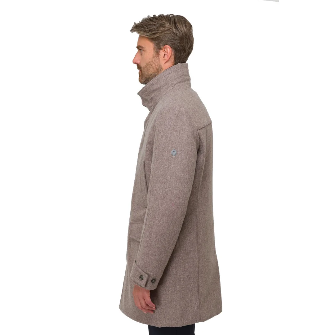 Мужское роскошное коричневое пальто, куртка средней длины, по индивидуальному заказу, различные размеры
