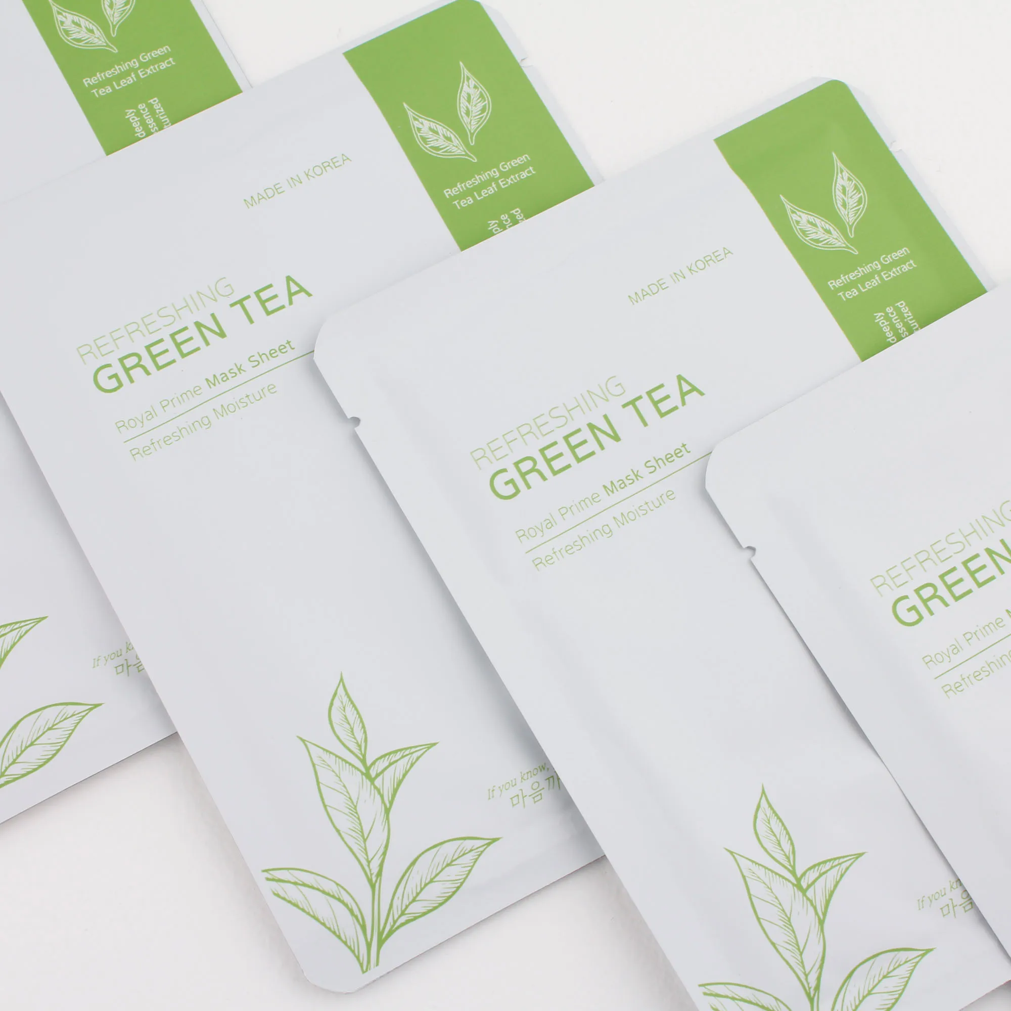 Real Nature Mask Sheet Green Tea Face Sheet Mask For Korean Skincare ...