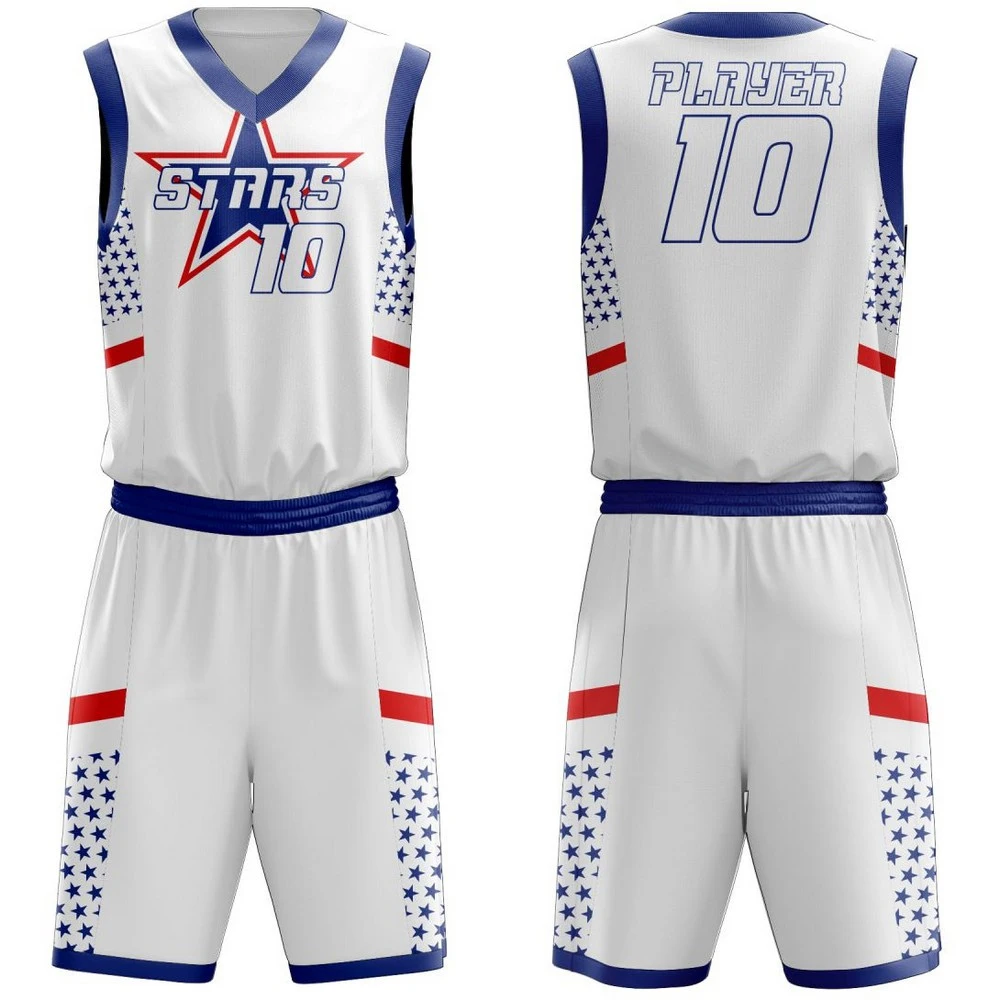 wholesale with your own logos or team name sublimation custom Basketball  Uniform