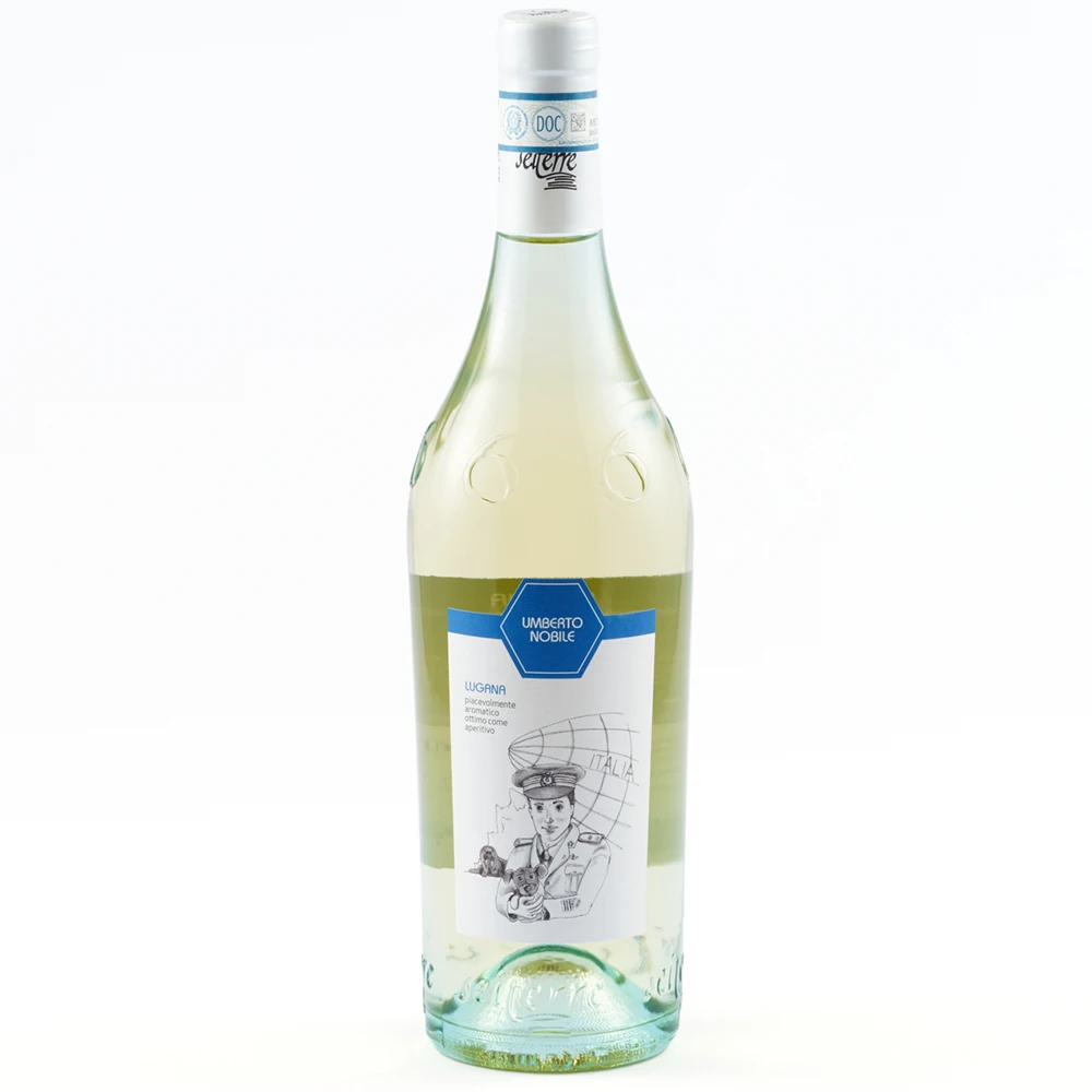 Деликатное итальянское происхождение Lugana DOC, стеклянная бутылка 750 мл, минеральное белое вино, аперитив для продажи