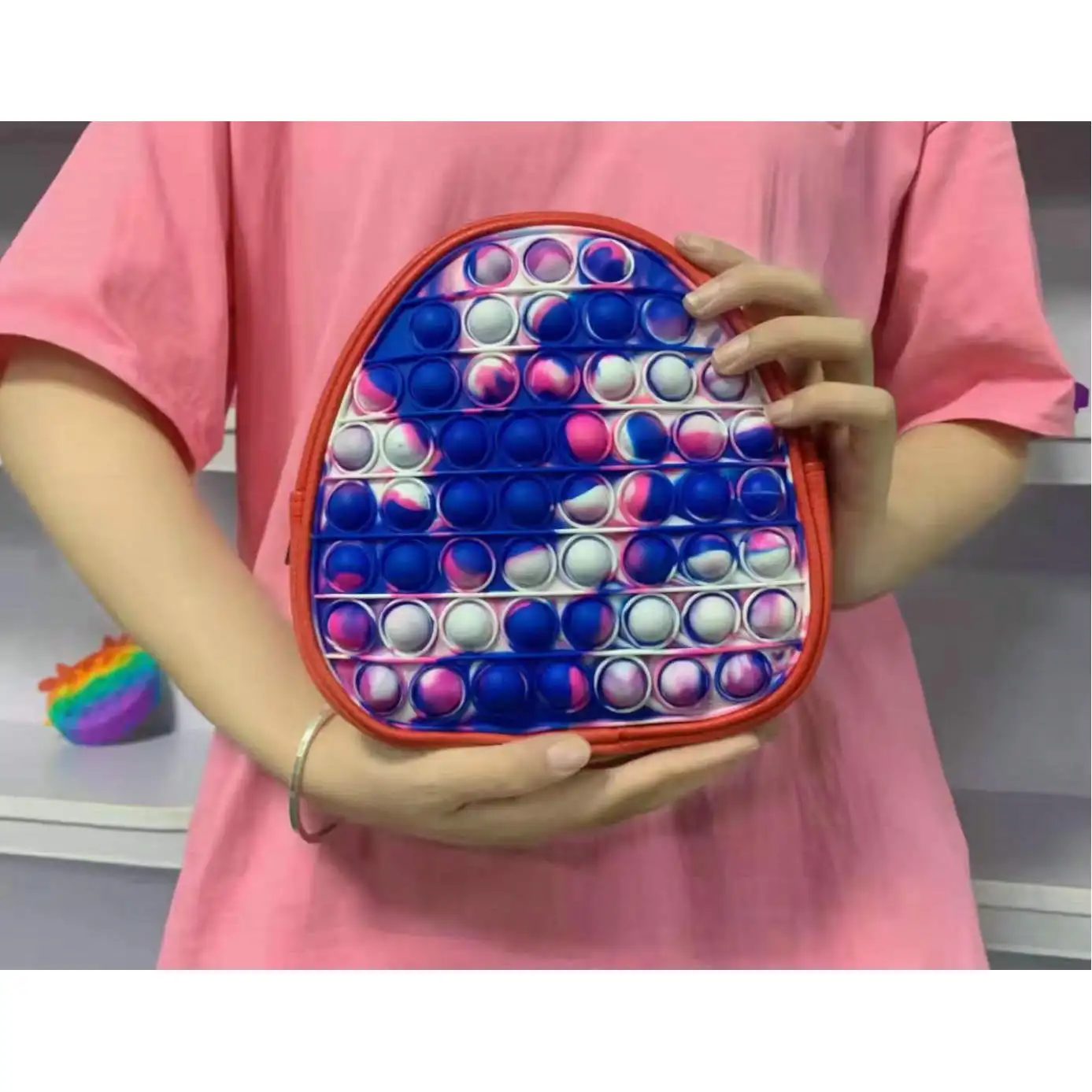 Pop It Fidget Backpack Tik Tok Amazon New Rainbow Unisex Large Children