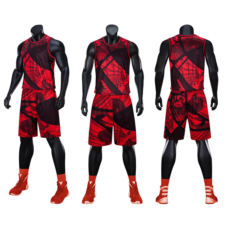 Customizable Sublimation Blank Basketball Uniforms Digital Printed
