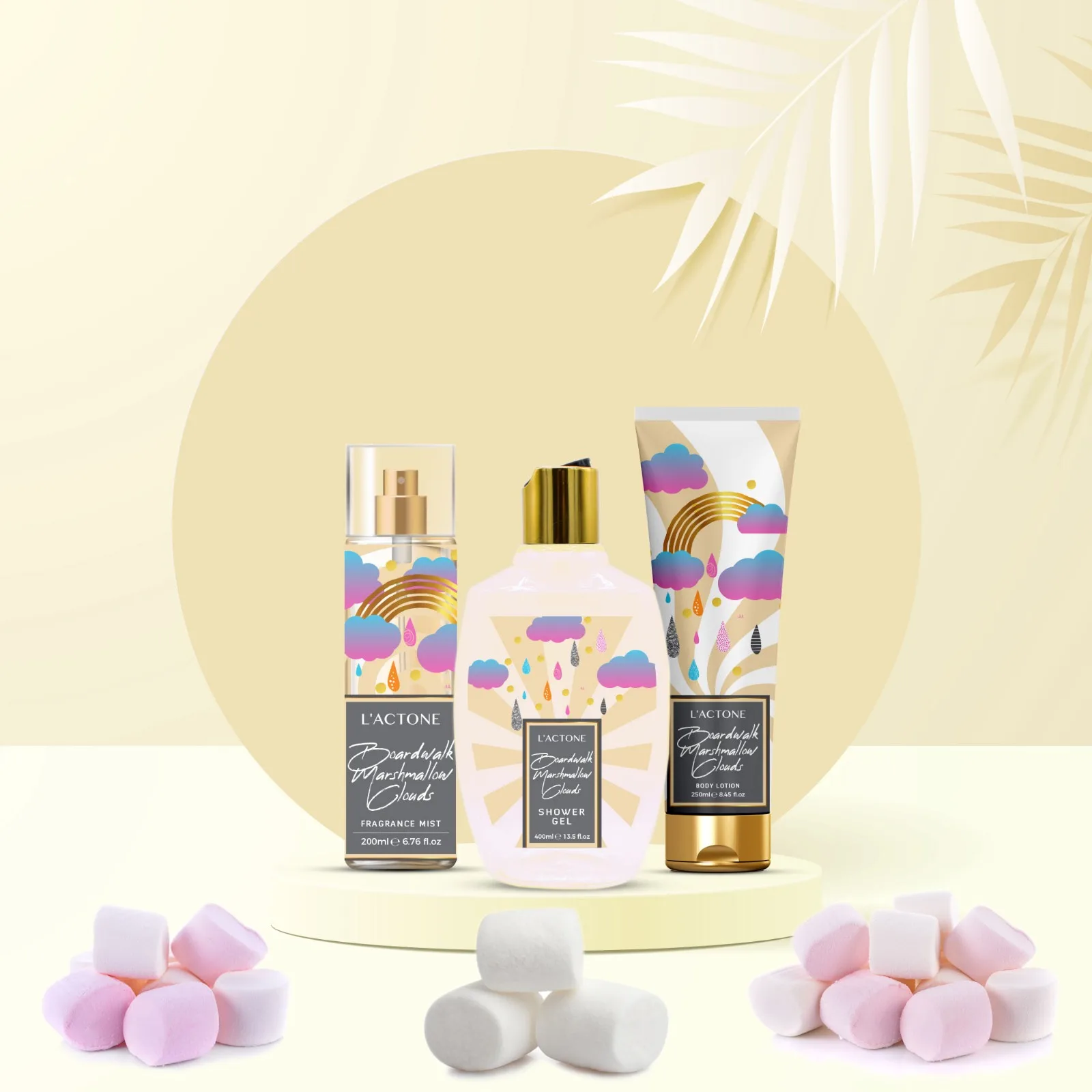 Lactone High Quality Fragrance Mist Marshmallow Clouds 200ml Set