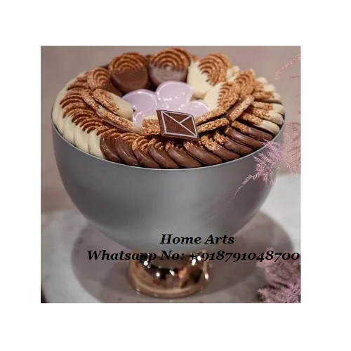 Fantastic Design Round Shape Chocolate Hammered Bowl Round Shape