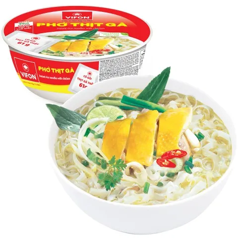wholesalers price instant rice noodles with chicken 70gr x 12