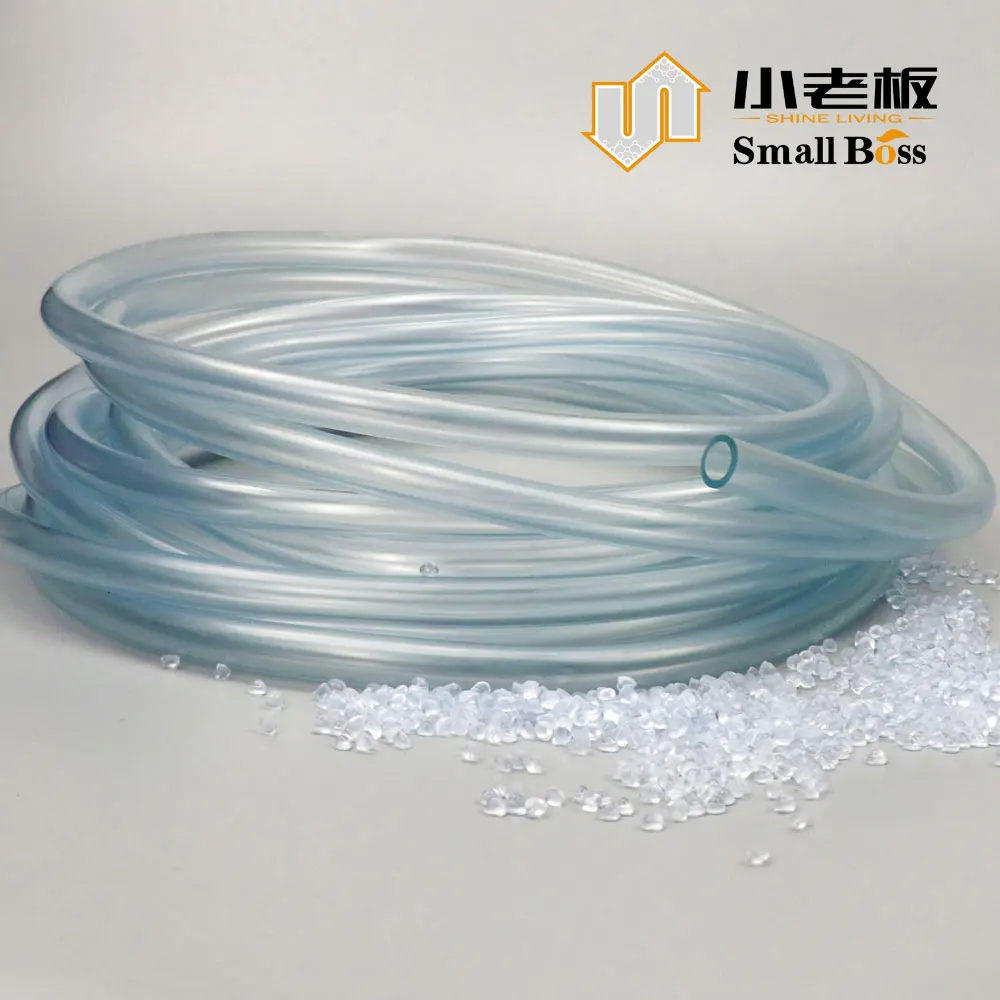 Dinp Pvc Granules Food Grade Pvc Spiral Steel Wire Hose Hygienic Pvc Transparent Suction Hose
