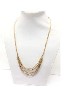 Handmade Detailed Beaded chain Necklace for Women Fashion Accessories from India.