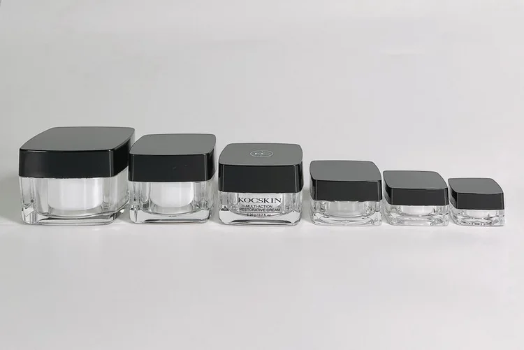 30ml Plastic Jars Square Double Wall Acrylic Jar Buy Luxury Fancy