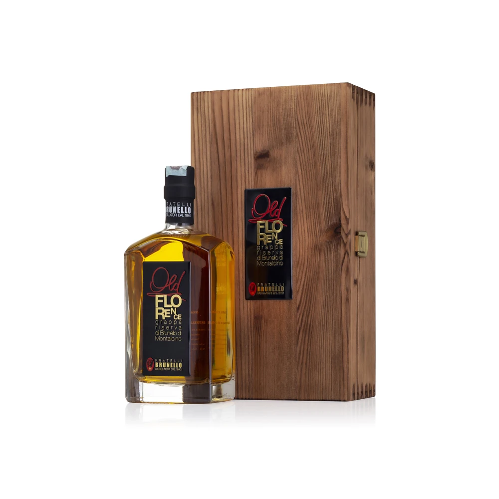 Best aged Italian Reserve Grappa Florence Wood Box