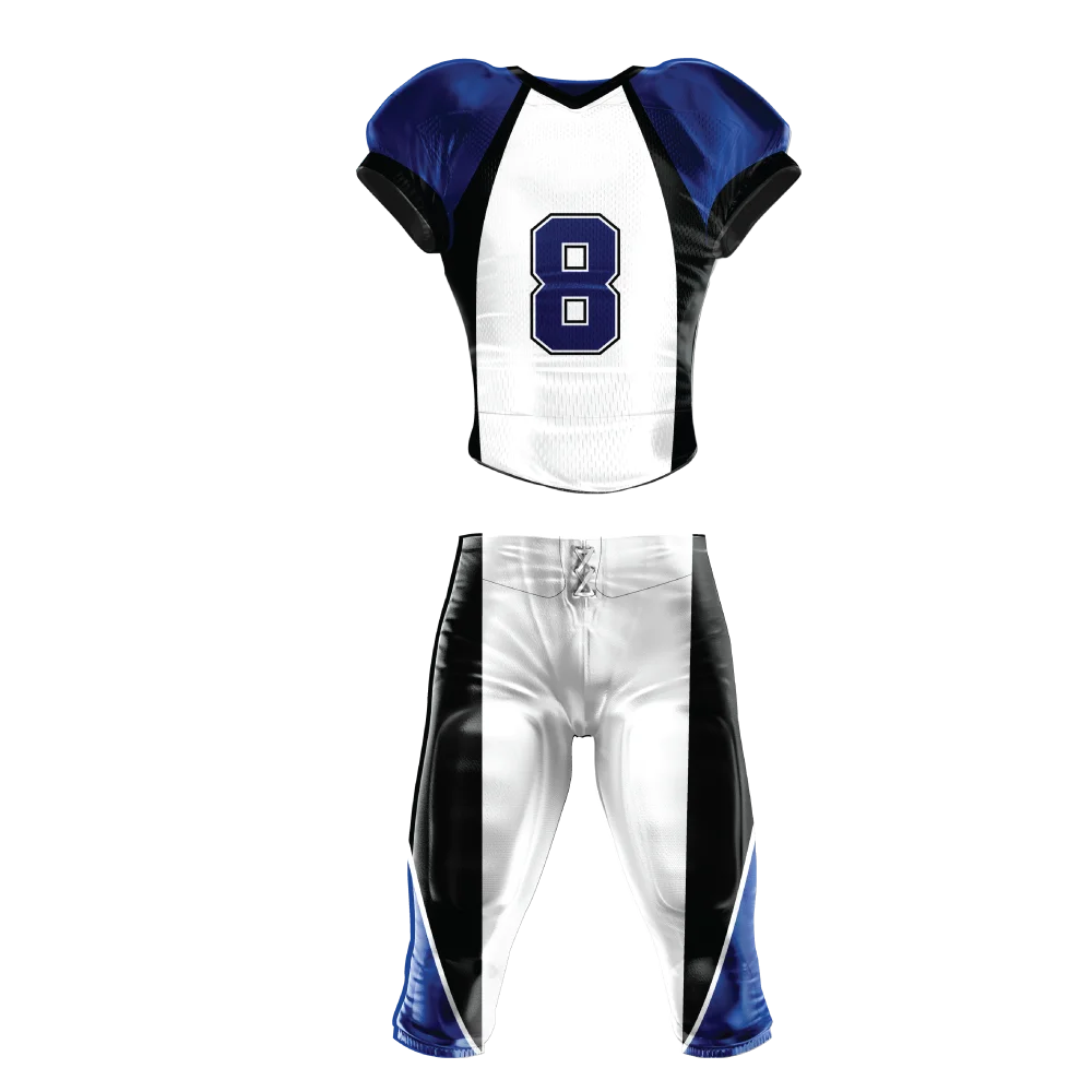 Full Sublimation American Football Uniforms Custom Contrast Color Combination American Football
