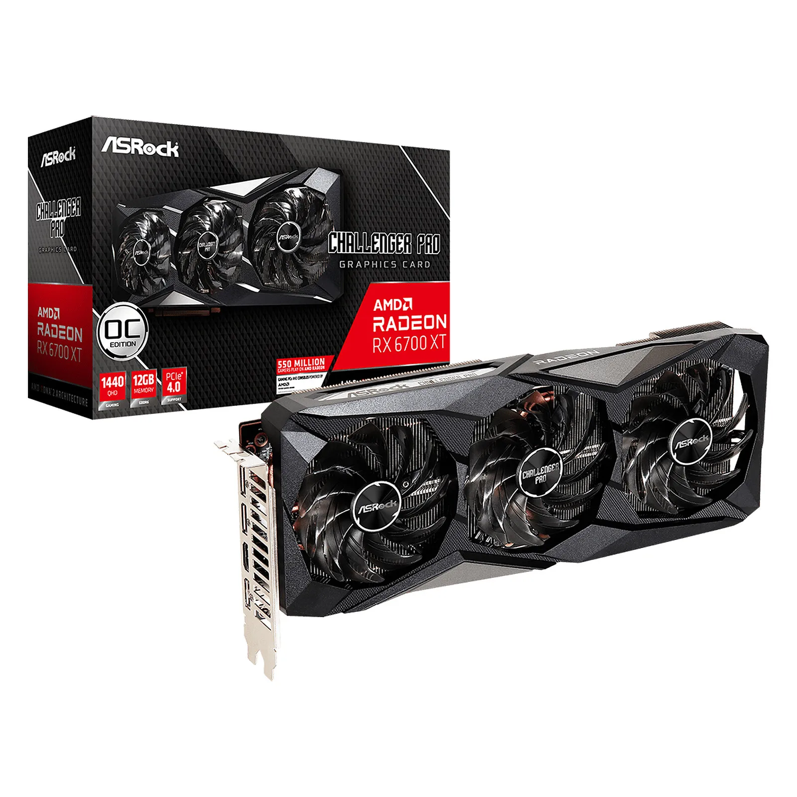 Asrock Amd Radeon Rx 6700 Xt挑战者pro 12gb Oc - Buy 显卡 Product on Alibaba.com