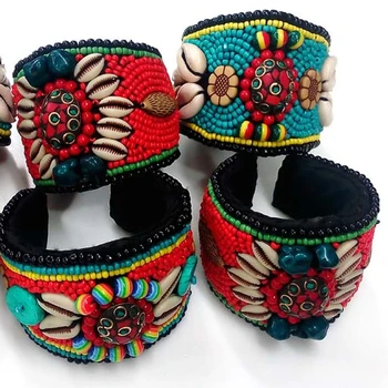 Seed Beads Bangles Jewelry costume Artificial indian handmade made in India Handicrafts 2019 wrap bracelets la hola jewelry