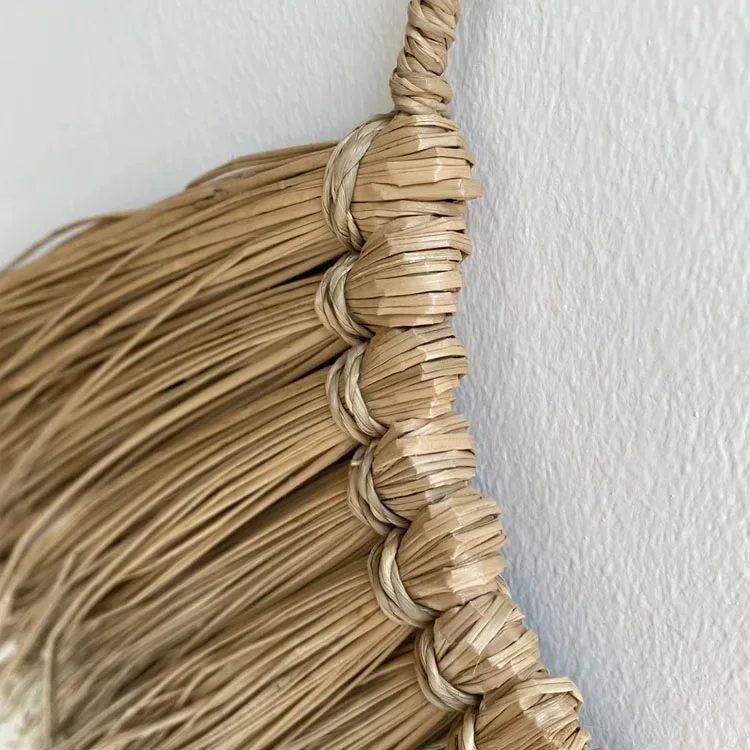 Bohemian Seagrass Fan Wall Decor,Seagrass Hanging Wall Decor In Vietnam