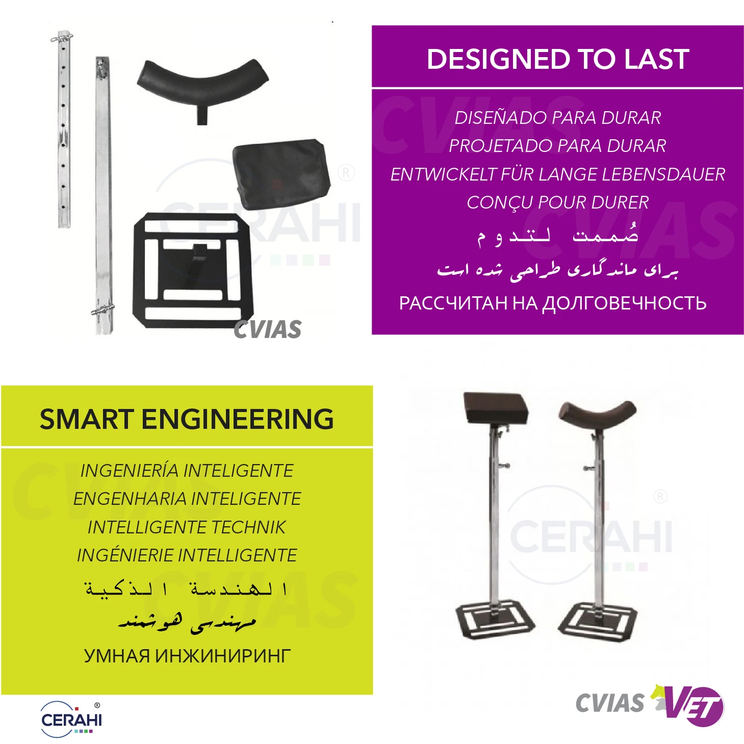 Equine Adjustable Headrest Dental Head Stand Horse Oscillating Head