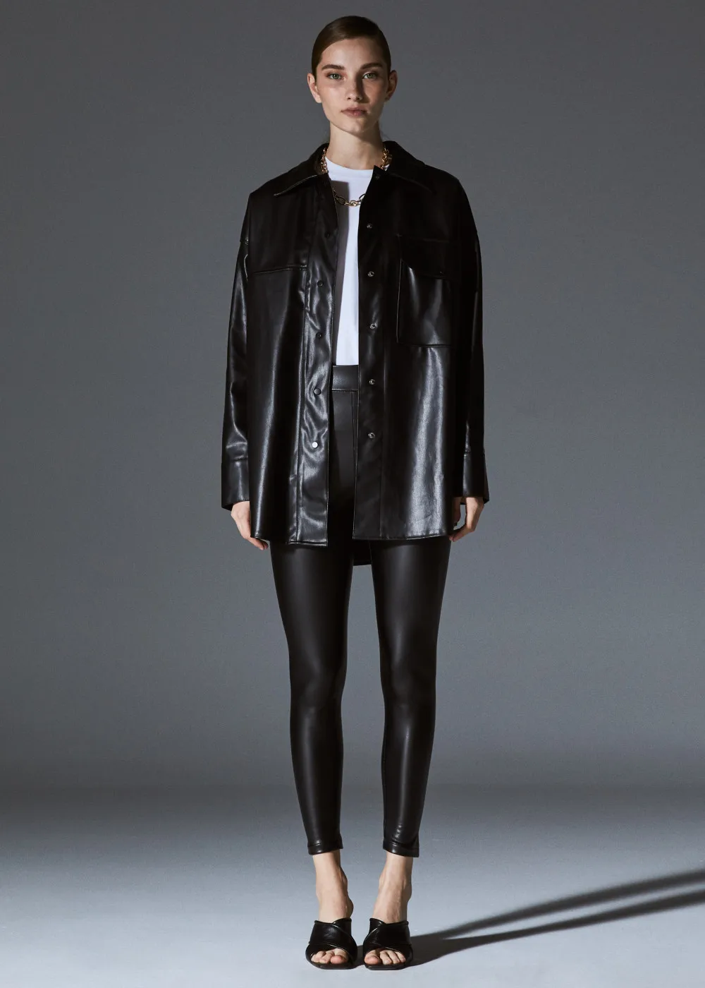 Женская Толстая кожаная рубашка, зимняя куртка, Новое поступление 2021, куртка из искусственной кожи, уличный стиль, корейский стиль