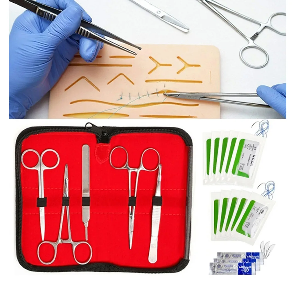 Surgical Grade Stainless Steel Students Suture Practice Kits With Three