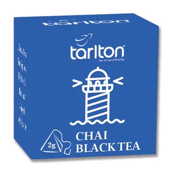 Chai Black Tea in Biodegradable Pyramid Tea Bags Individual in Boxes - Tarlton Travel Pack // Private Label Available