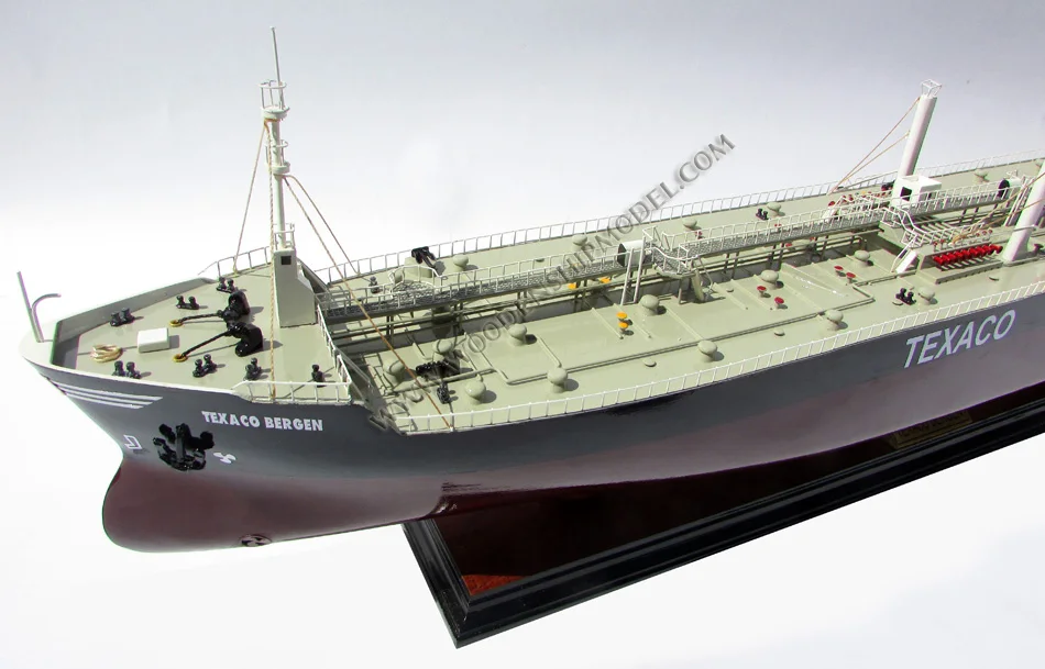 TEXACO STOCKHOLM/BERGEN/BALTIC Wooden Tanker Ship Model Elegant Inflatable Toy Accessory