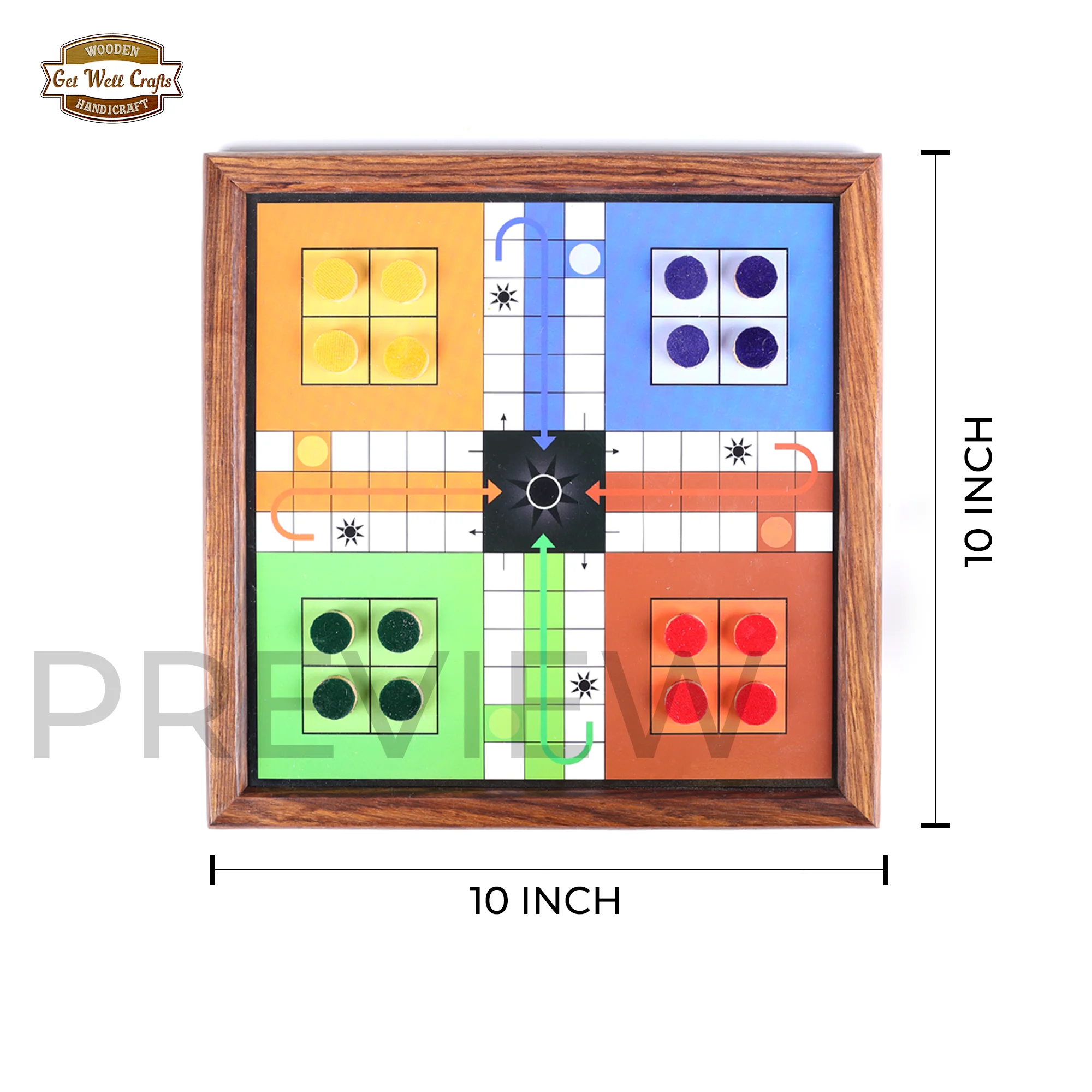 Классические деревянные магнитные змеи и лестницы