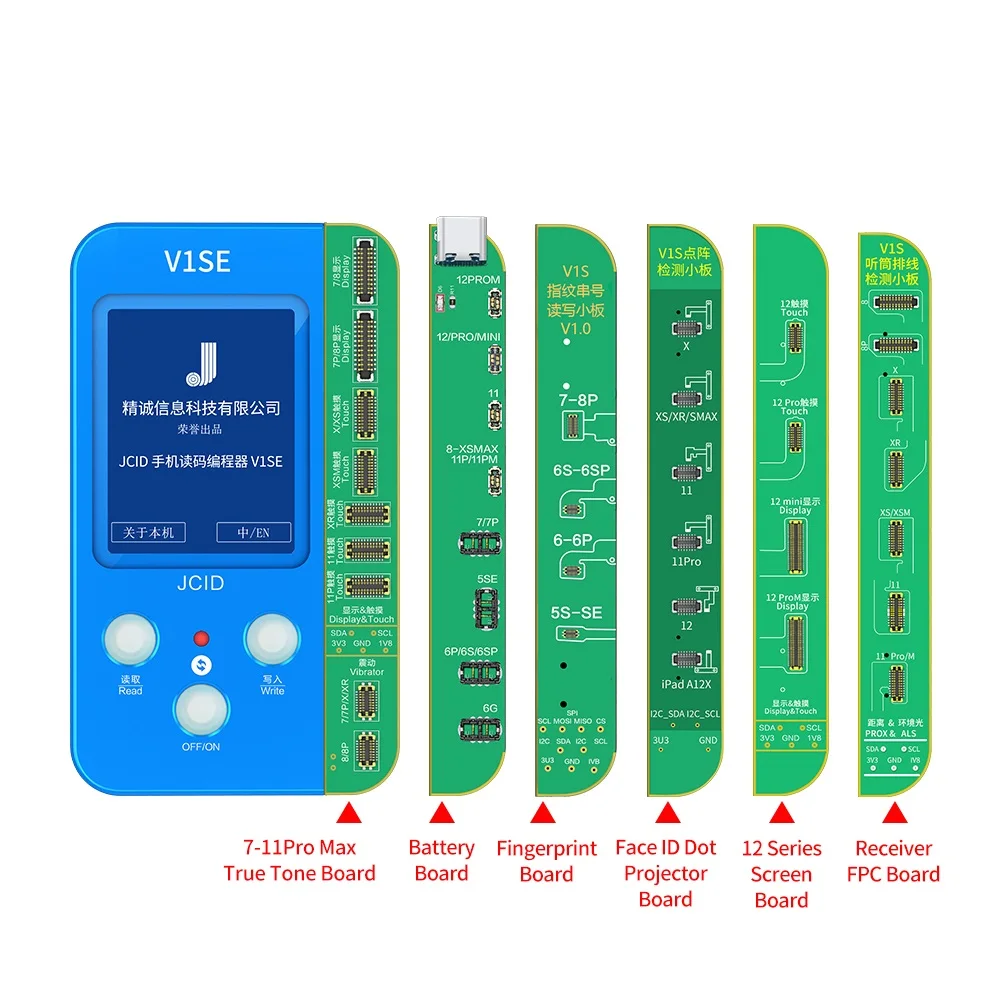 Jc V1se Upgrade True Tone Face Id Fingerprint Battery Vibrator Earspeaker  Programmer For Iphone 6 To 13 Pro Max - Buy Jc V1se,For Iphone Repair  Tool,Jc V1s Programmer Product on Alibaba.com