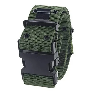 Black, Adjustable: 23.62-40 ? CS Force Tactical Utility Web Belt 1.5 Nylon Military Heavy Duty Belt with Hook & Loop Fastener and Quick Release Buckle 