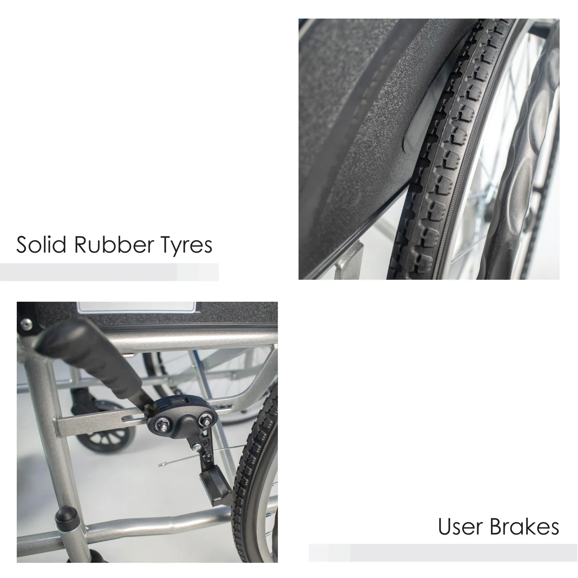 Bion Standard Wheelchair Singapore Brand Epoxy Coated Steel Manual