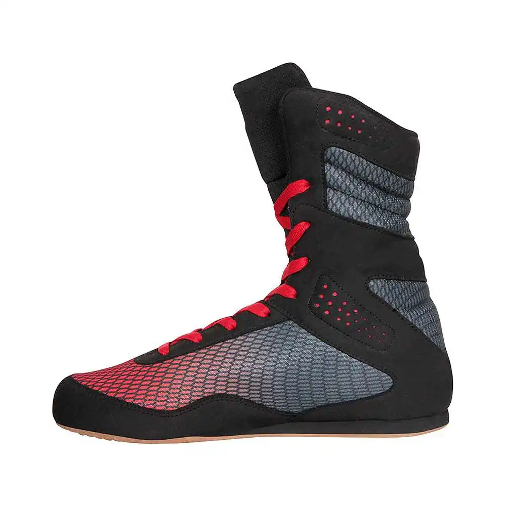 
Высококачественная боксерская обувь для мужчин, кожаная обувь черного цвета 