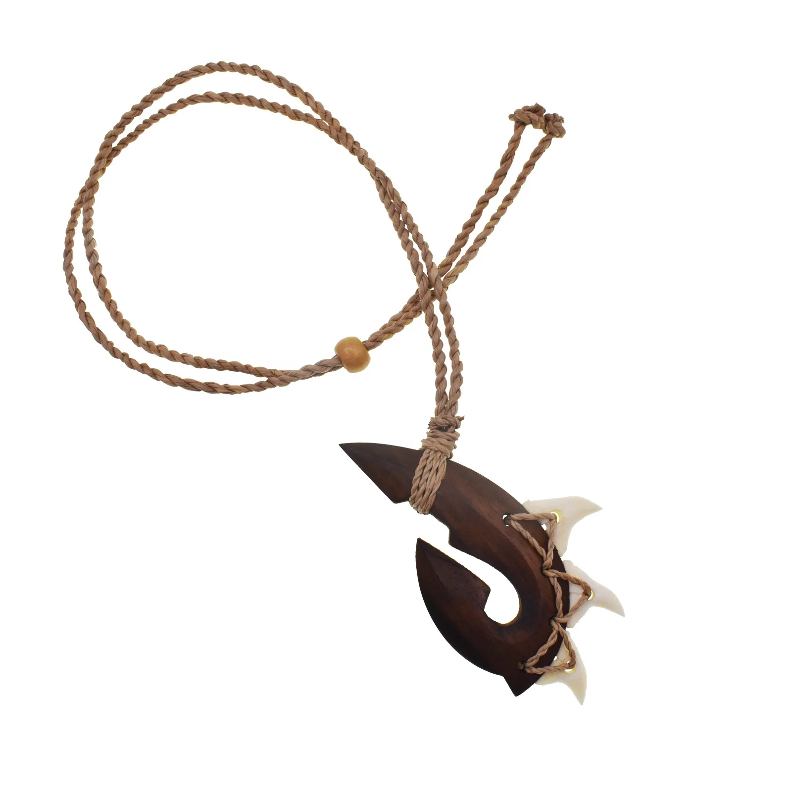 Hawaiian Jewelry Necklace Sono Wood Fish
