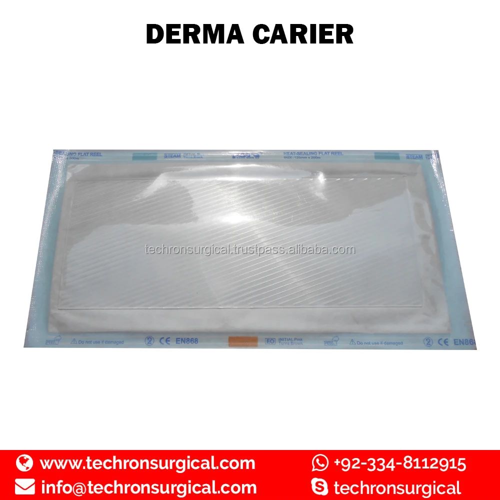 
 Derma Carrier in ETO/ GAMA Sterilize Packing  