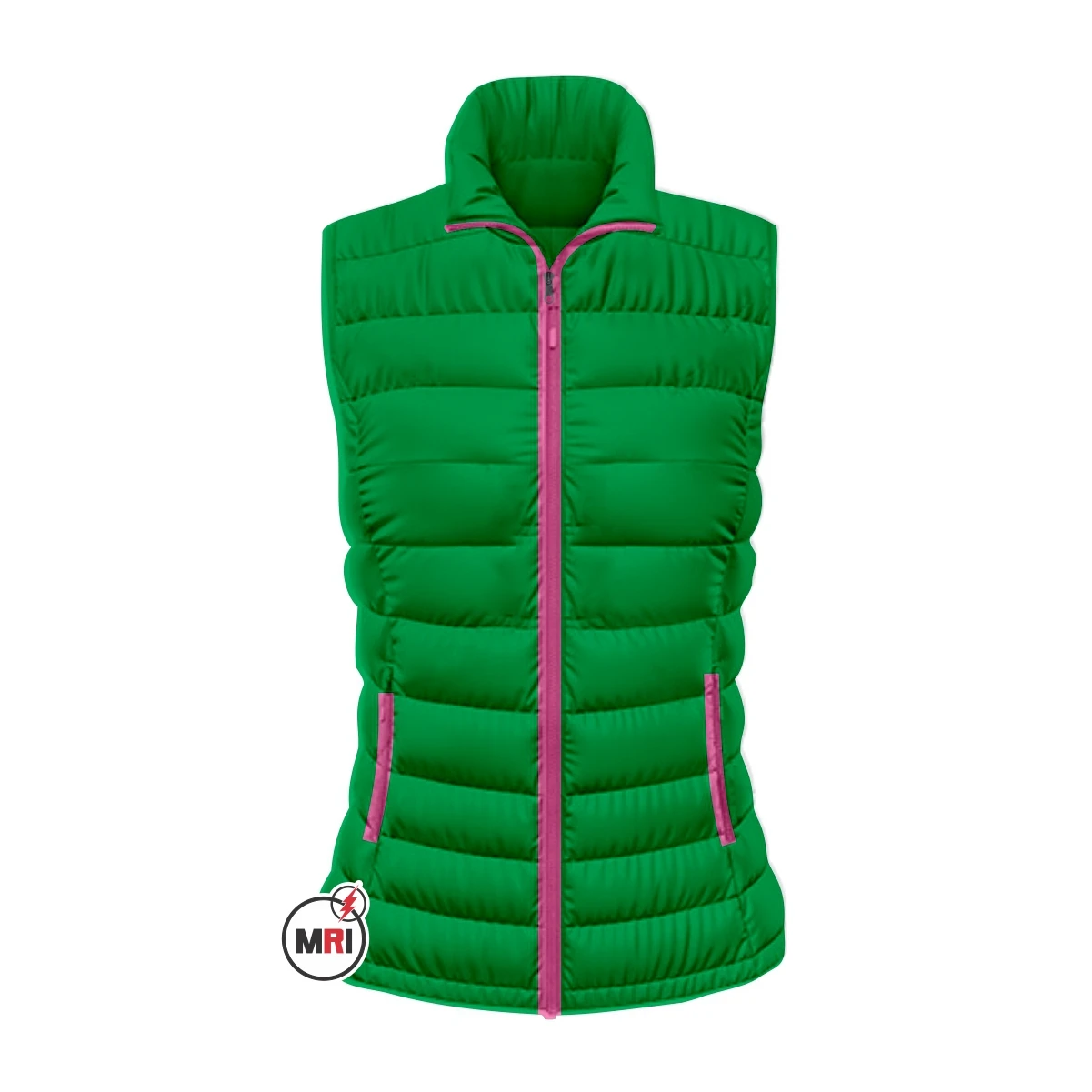 Pink And Green Customized Bubble Vest Soror Women Custom Style