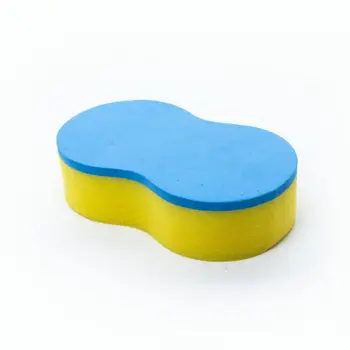 High density customizable blue soft EVA car cleaning washing sponge