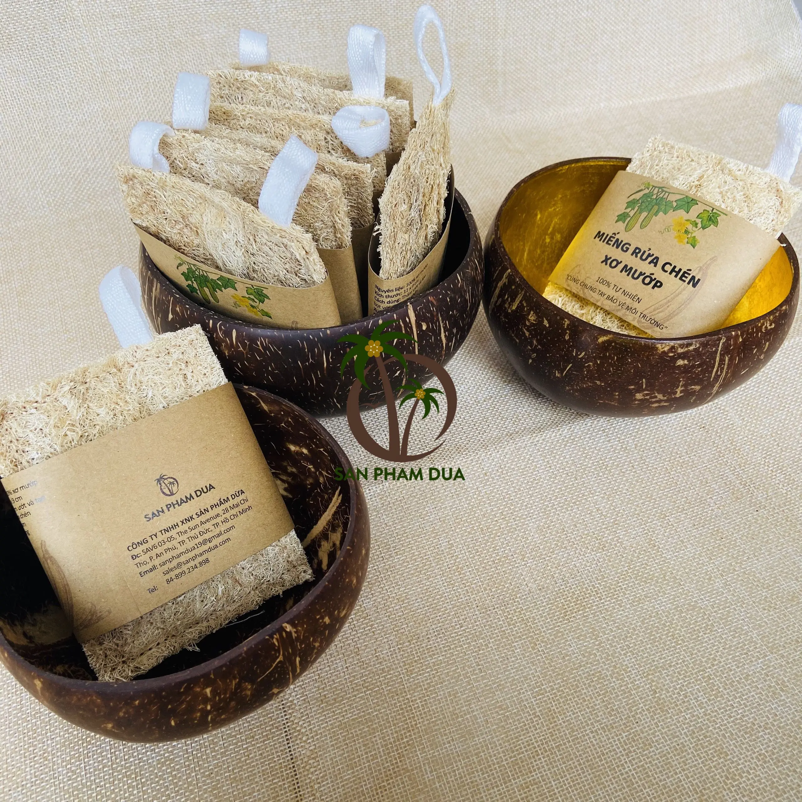 SUPPLIER HIGH QUALITY NATURAL LOOFAH KITCHEN SPONGE Biodegradable Kitchen Sponge, Eco Friendly Washing up Sponge, Kitchen LoofaH
