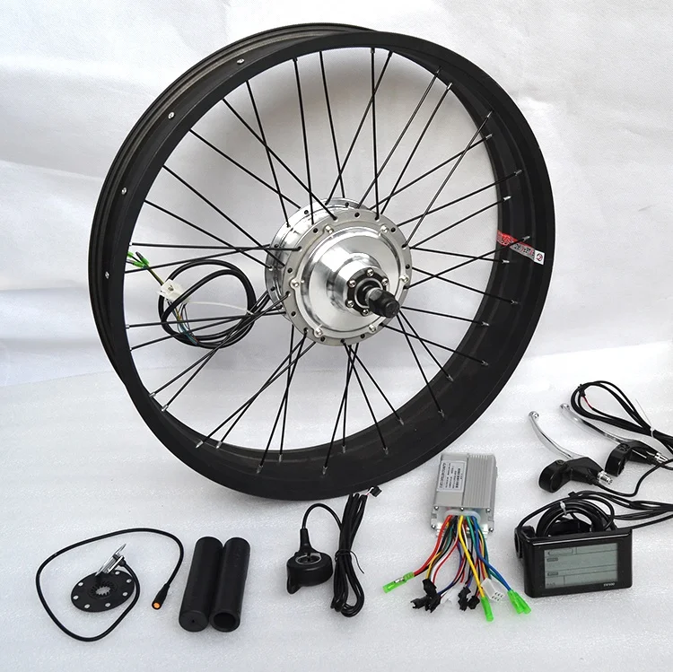 48v 60v 72v 1500w 2000w 3000w Hub Motor Electric Bike Bicycle Ebike Conversion Kit with Electric Bicycle Lithium Battery Option