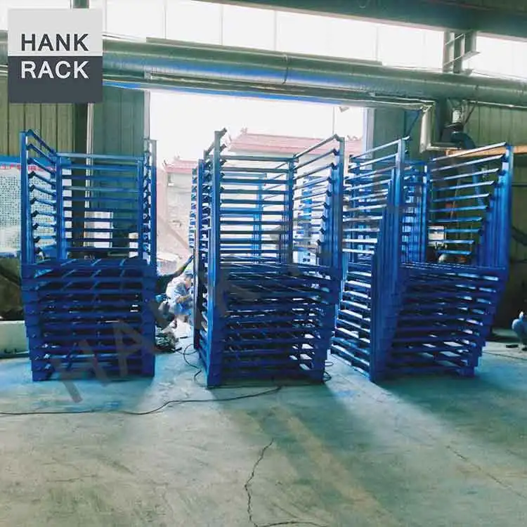 Cargo Storage Equipment Stackable Pallet Tainer Metal Stacking Stillage Nestainer