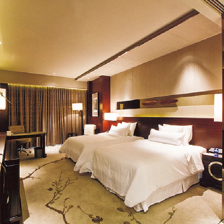 Custom Design King Queen Size Bed Frame 5 star hotel bedroom sets