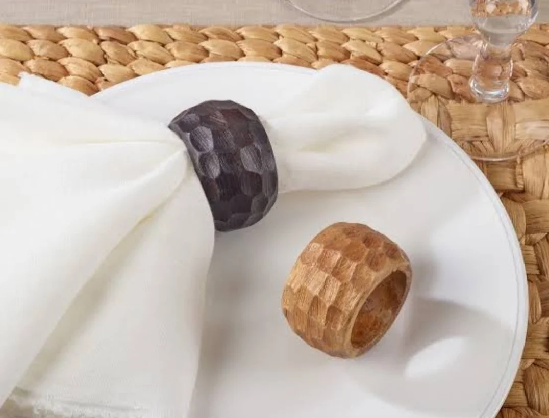 Высококачественное деревянное кольцо для салфеток, декоративное кольцо для салфеток