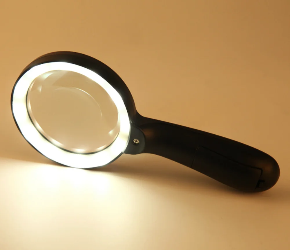 Magnifying Glass with Light 10X Handheld Large Magnifying Glass 12 LED Illuminated Lighted Magnifier Manufacturer