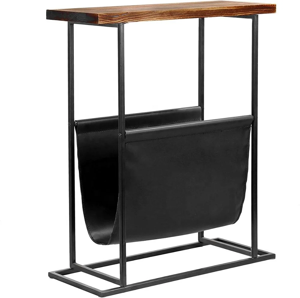 Unique Wood And Metal Side Table With Magazine Holder Buy Unique Wood And Metal Side Table With Magazine Holder