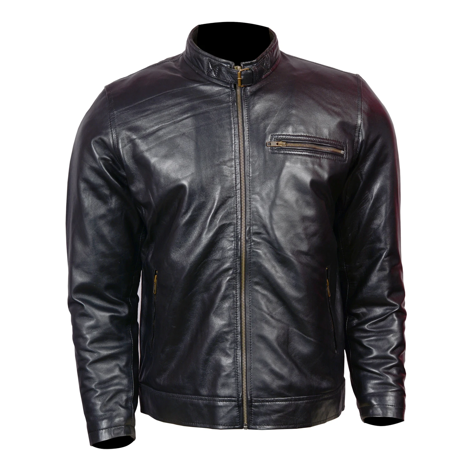 2020 Autumn Winter Fashion Slim Fit custom Faux Leather Motorcycle Vintage Men Jackets